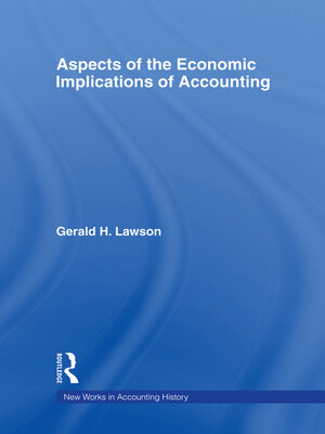 cover image of Aspects of the Economic Implications of Accounting